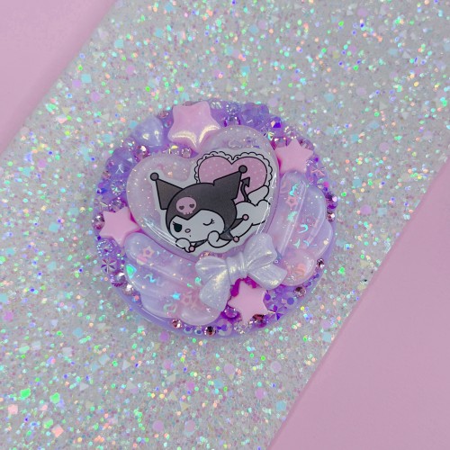 Compact Mirror Kuromi Purple B